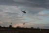 chopper moving away